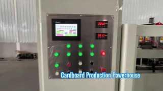 تماشا کنید: ویترین بشقاب داغ به شکل قوس در خط تولید مقوای راه راه