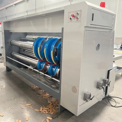 کیفیت  PLC Control Rotary Slotting Machine With 4 Groups Knives Designed To Improve Slotting Accuracy And Operational Efficiency کارخانه