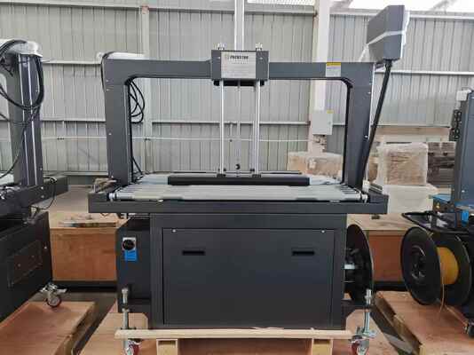 کیفیت  Semi-Automatic 1200mm Carton Box Strapping Machine with One Year Warranty for Efficient Packing کارخانه
