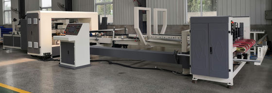 کیفیت  Durable Automatic Folder Gluer Stitcher with PLC Control and 3 Year Warranty for Stable 200m/min Corrugated Box Production کارخانه