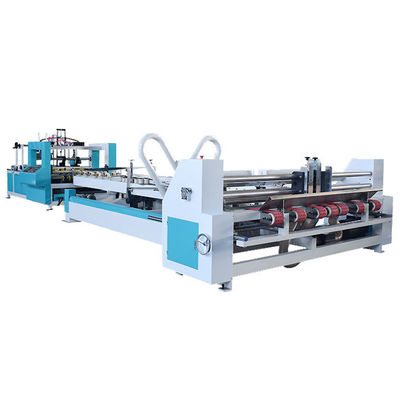 کیفیت  2200 5 Layer Corrugated Carton Folder Gluer Machine with Automatic Dispensing Coating Carton Box Gluing Machine کارخانه