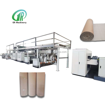 خط تولید جعبه کارتن نوع WJ-300-2500-II غلتک موجدار پنج لایه