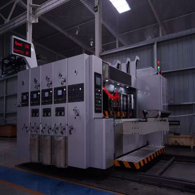 دستگاه چاپ فلکسو اتوماتیک شیار زنی و قالب‌زنی 2800 برای جعبه مقوایی