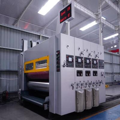 دستگاه چاپ فلکسو اتوماتیک شیار زنی و قالب‌زنی 2800 برای جعبه مقوایی