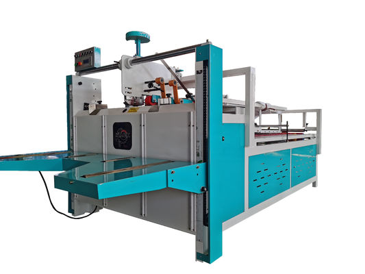 دستگاه چسب آلی نیمه خودکار فولدر کارتونی لوله ای 2800mm Max Size Box Box Gluing Machine با سرعت کار 60m/min