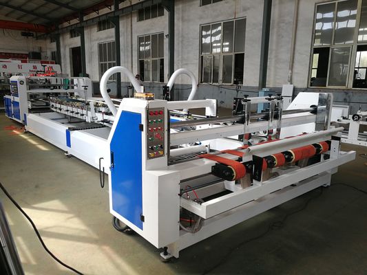 دستگاه چسب زن اتوماتیک جعبه مقوایی 3 و 5 لایه با کنترل PLC و سرعت چسب زنی 200 متر بر دقیقه